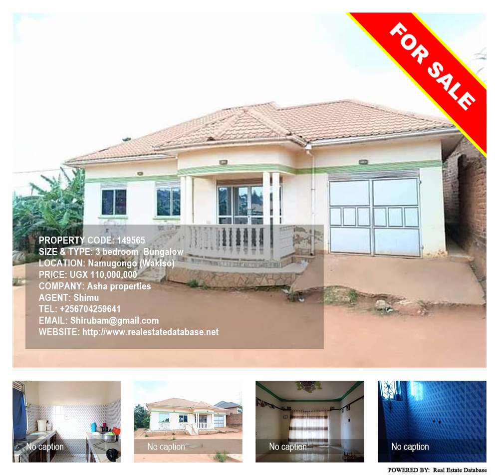 3 bedroom Bungalow  for sale in Namugongo Wakiso Uganda, code: 149565