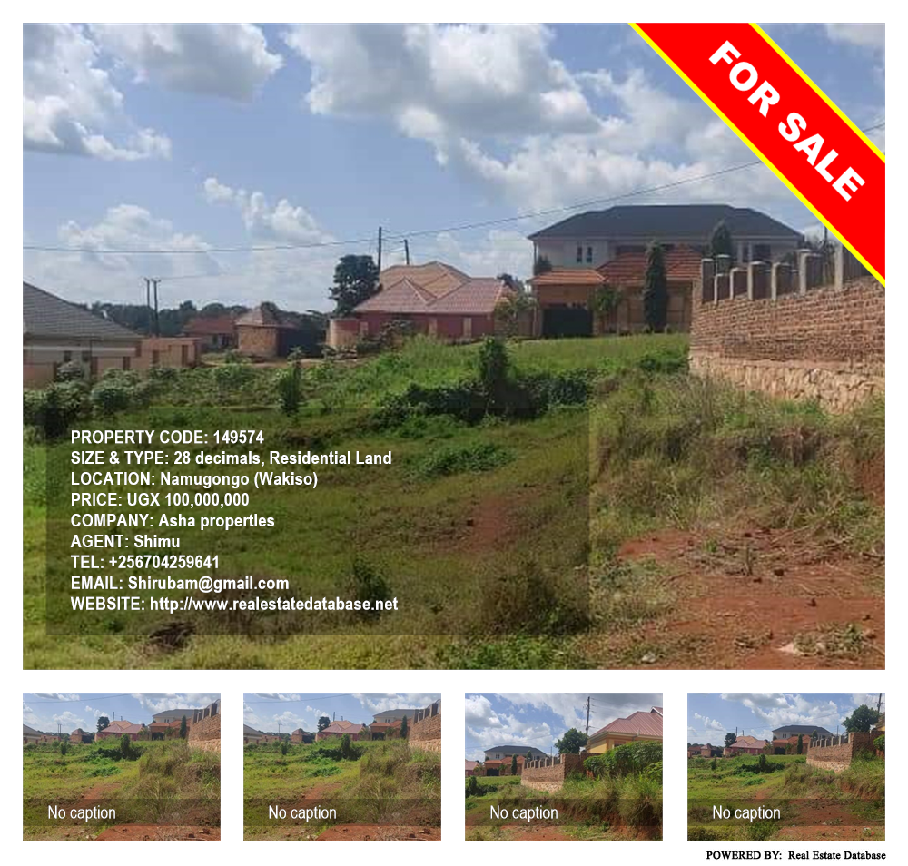 Residential Land  for sale in Namugongo Wakiso Uganda, code: 149574