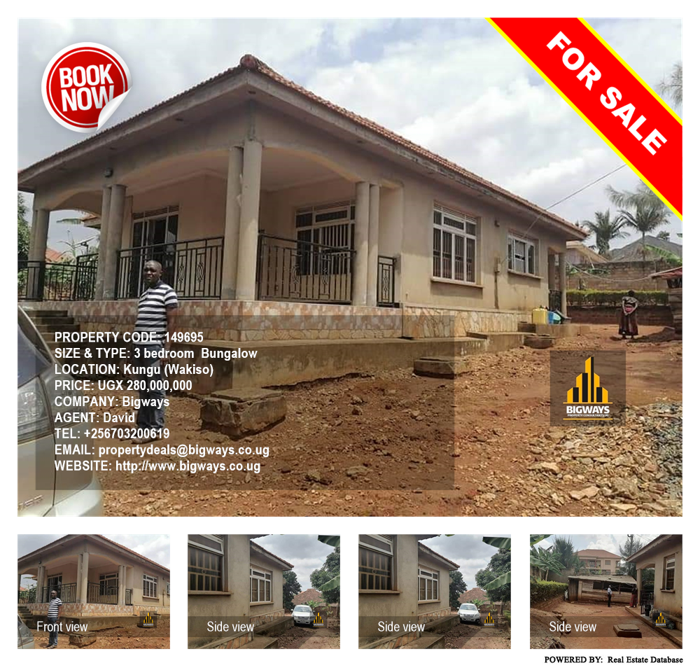 3 bedroom Bungalow  for sale in Kungu Wakiso Uganda, code: 149695