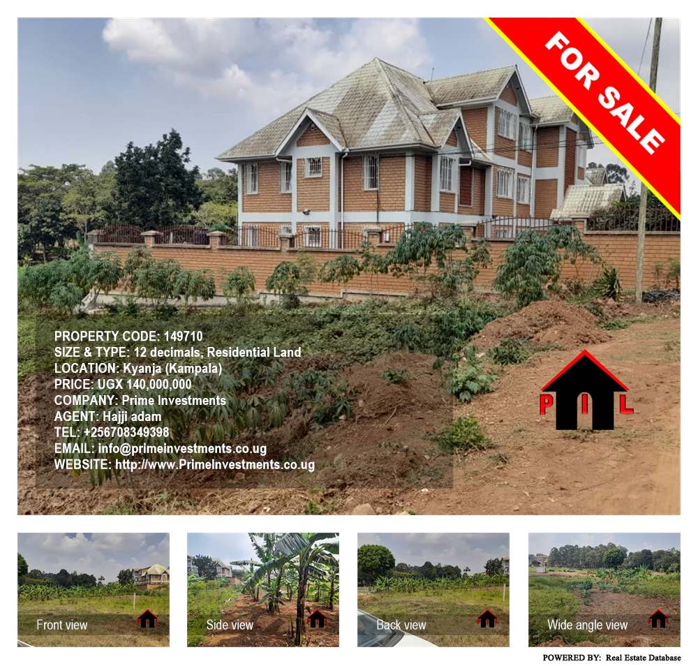 Residential Land  for sale in Kyanja Kampala Uganda, code: 149710