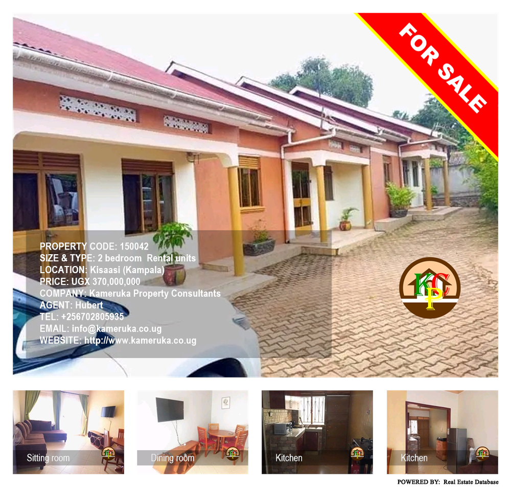 2 bedroom Rental units  for sale in Kisaasi Kampala Uganda, code: 150042