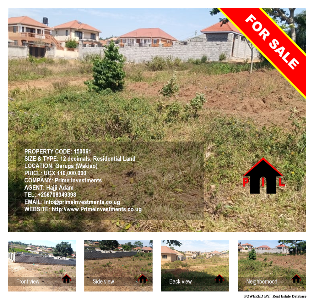 Residential Land  for sale in Garuga Wakiso Uganda, code: 150061