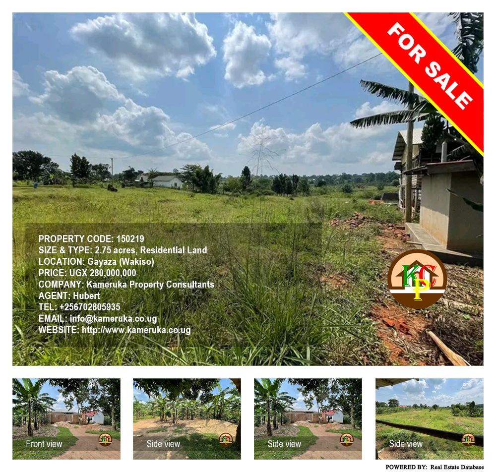 Residential Land  for sale in Gayaza Wakiso Uganda, code: 150219
