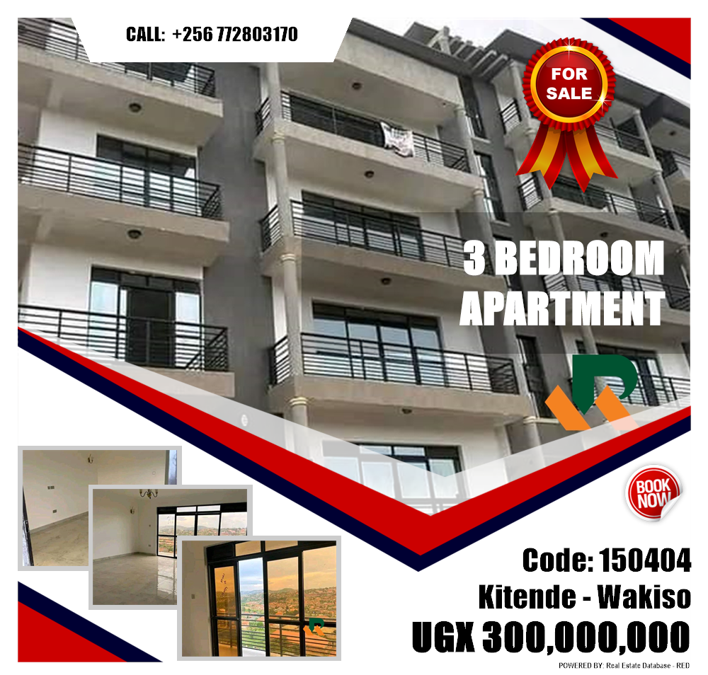 3 bedroom Apartment  for sale in Kitende Wakiso Uganda, code: 150404