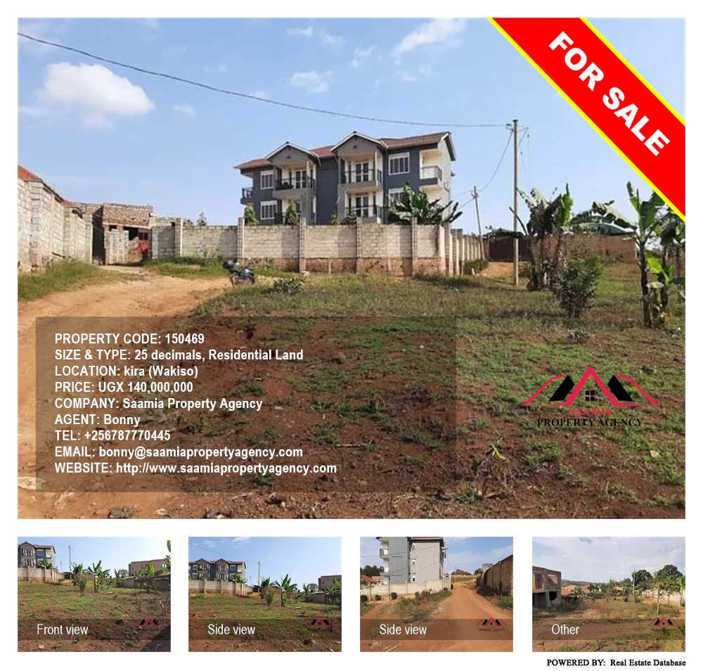 Residential Land  for sale in Kira Wakiso Uganda, code: 150469