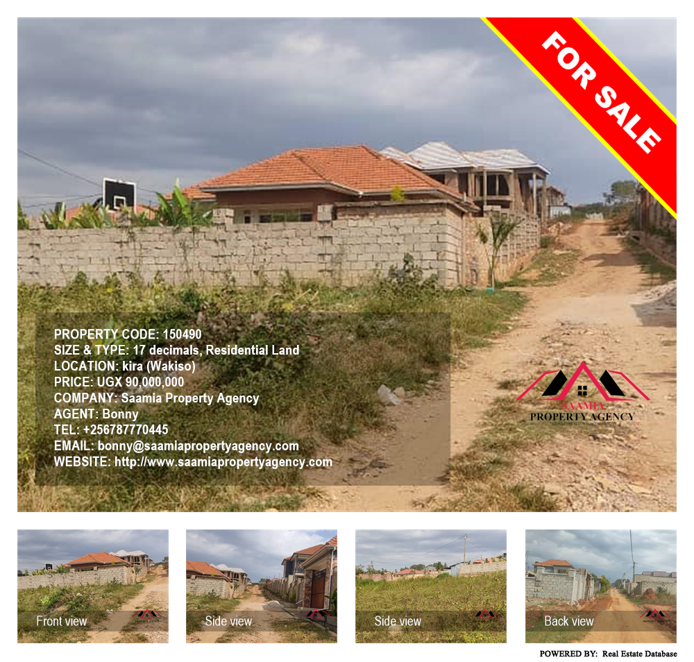 Residential Land  for sale in Kira Wakiso Uganda, code: 150490