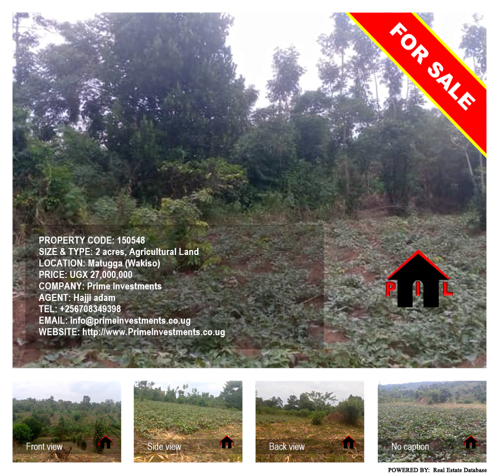 Agricultural Land  for sale in Matugga Wakiso Uganda, code: 150548