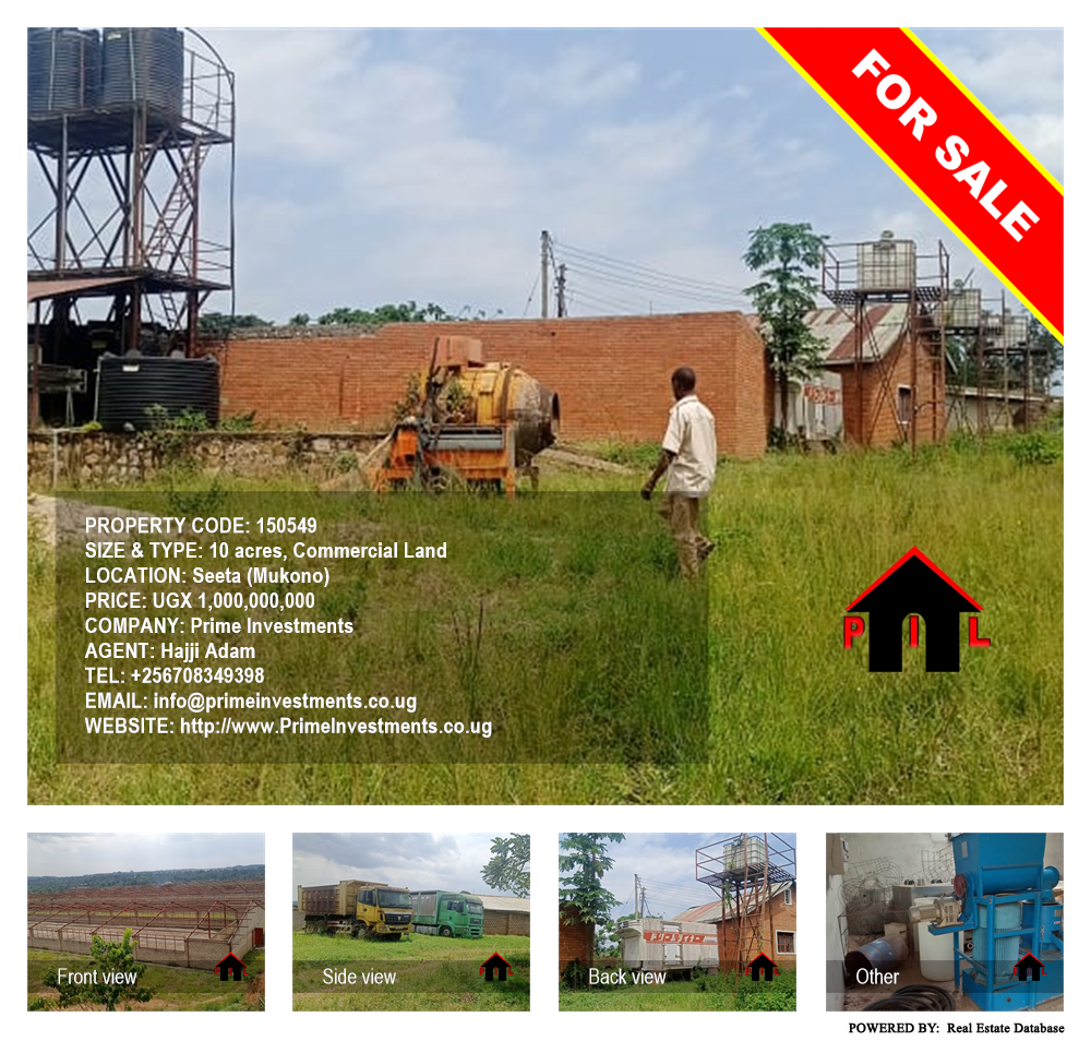 Commercial Land  for sale in Seeta Mukono Uganda, code: 150549