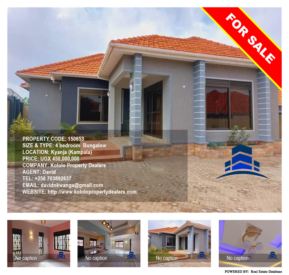 4 bedroom Bungalow  for sale in Kyanja Kampala Uganda, code: 150653