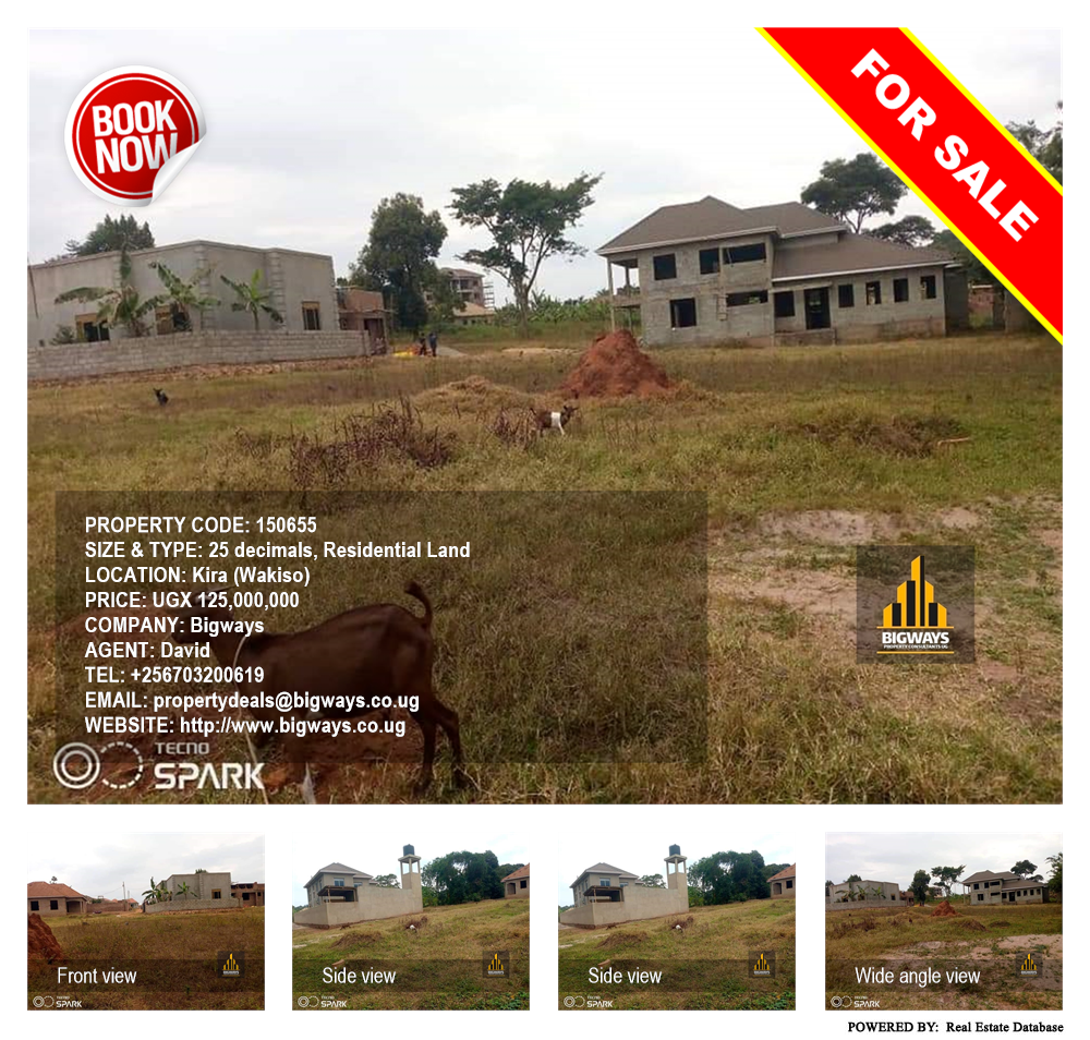 Residential Land  for sale in Kira Wakiso Uganda, code: 150655