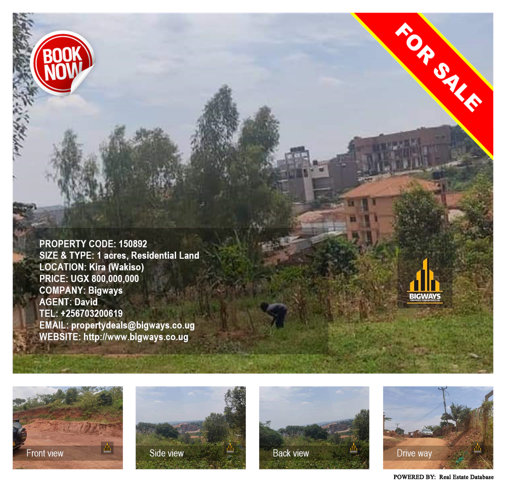 Residential Land  for sale in Kira Wakiso Uganda, code: 150892