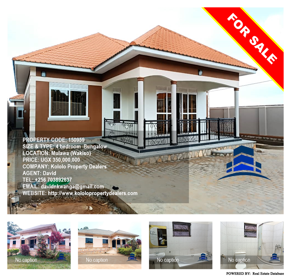 4 bedroom Bungalow  for sale in Mulawa Wakiso Uganda, code: 150959