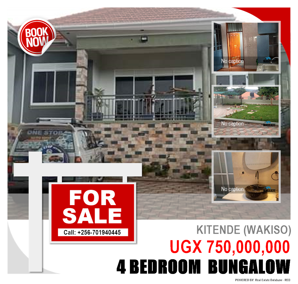 4 bedroom Bungalow  for sale in Kitende Wakiso Uganda, code: 151215