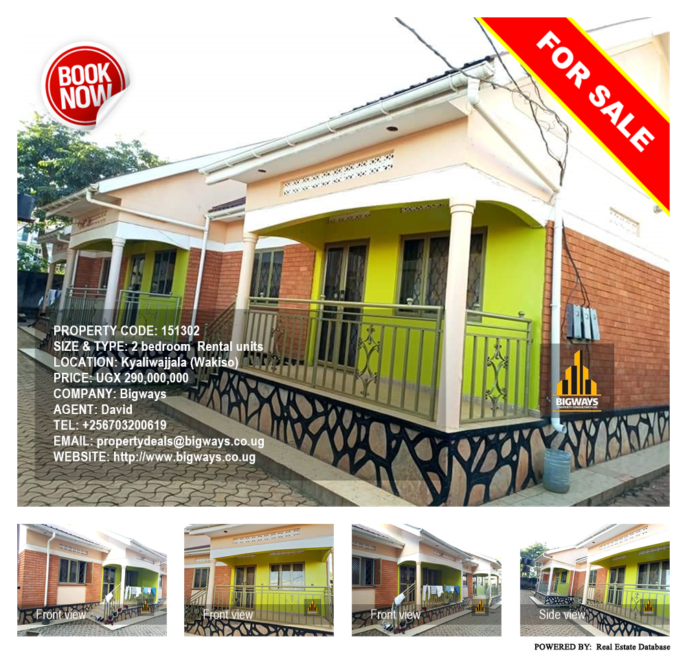 2 bedroom Rental units  for sale in Kyaliwajjala Wakiso Uganda, code: 151302