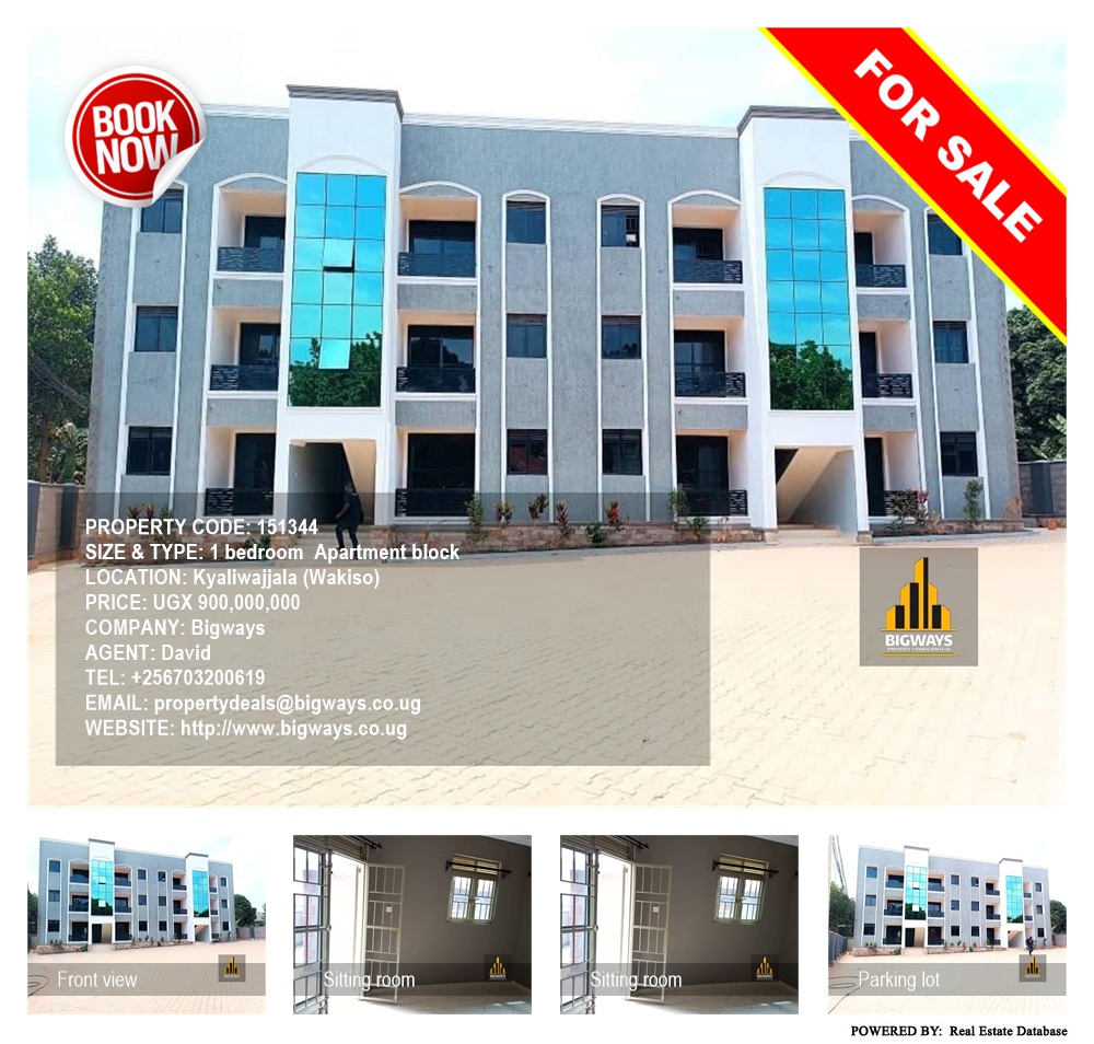 1 bedroom Apartment block  for sale in Kyaliwajjala Wakiso Uganda, code: 151344