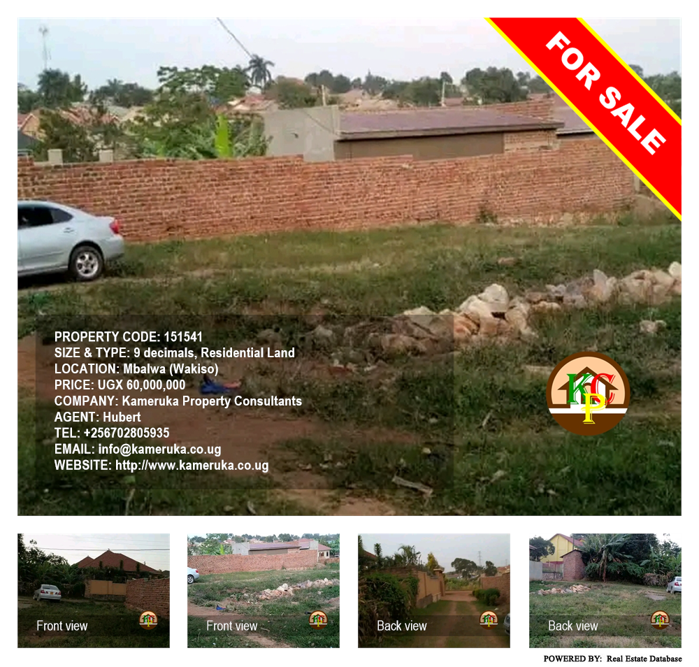 Residential Land  for sale in Mbalwa Wakiso Uganda, code: 151541