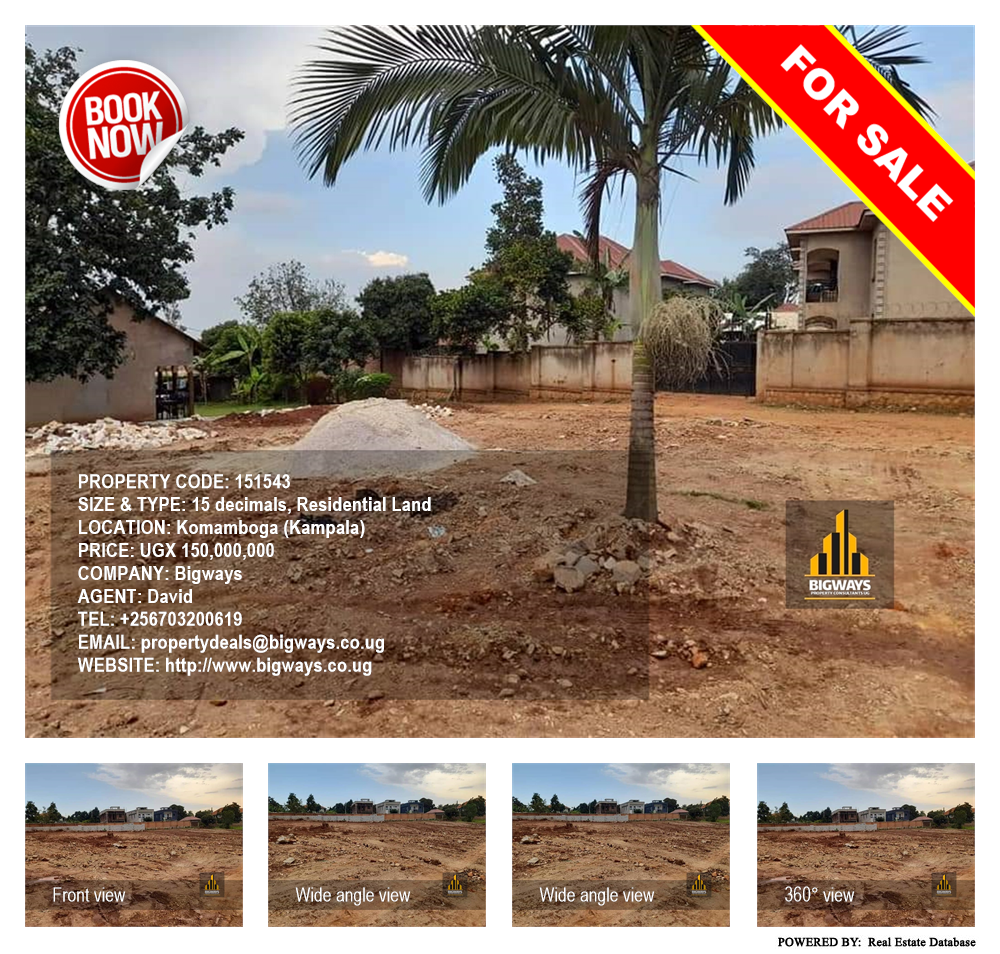 Residential Land  for sale in Komamboga Kampala Uganda, code: 151543