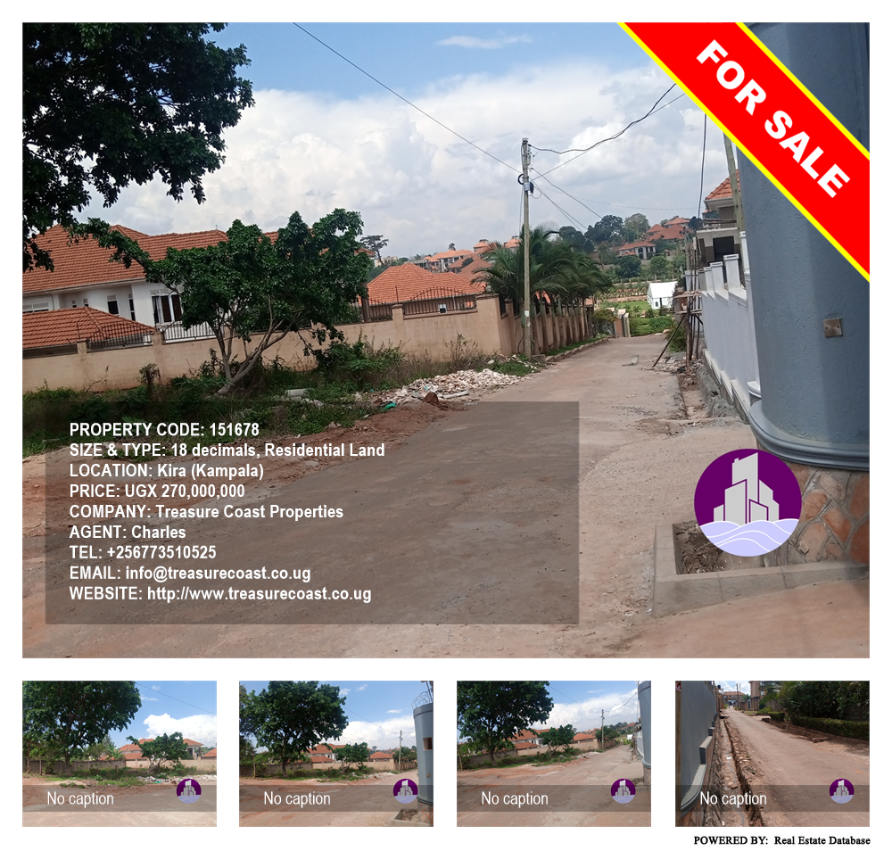 Residential Land  for sale in Kira Kampala Uganda, code: 151678