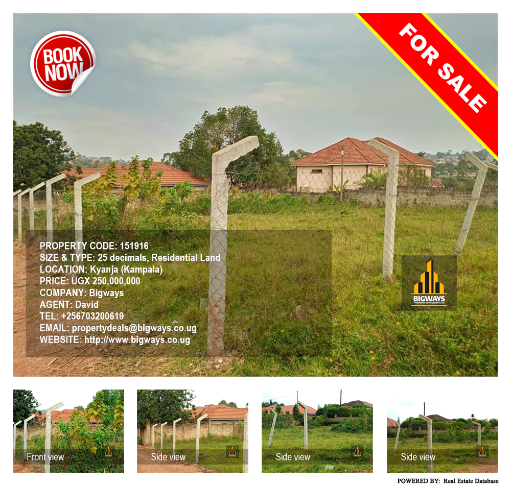 Residential Land  for sale in Kyanja Kampala Uganda, code: 151916