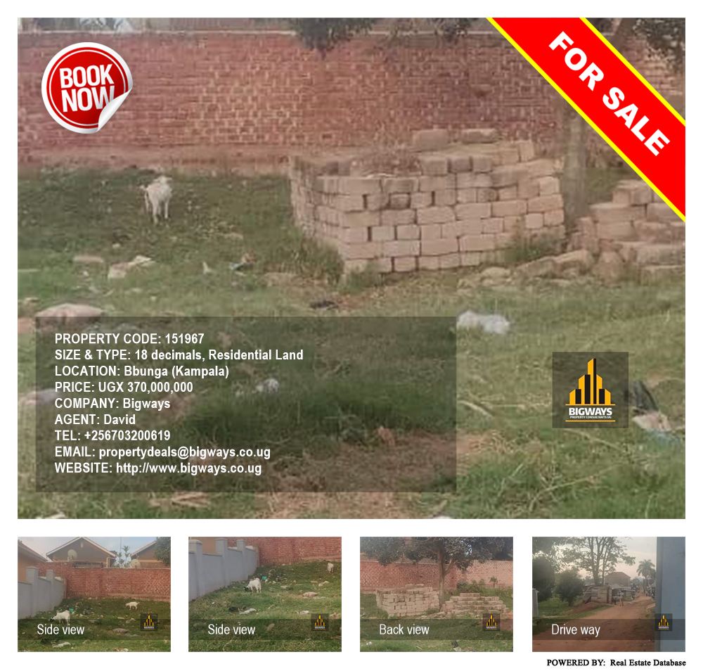 Residential Land  for sale in Bbunga Kampala Uganda, code: 151967