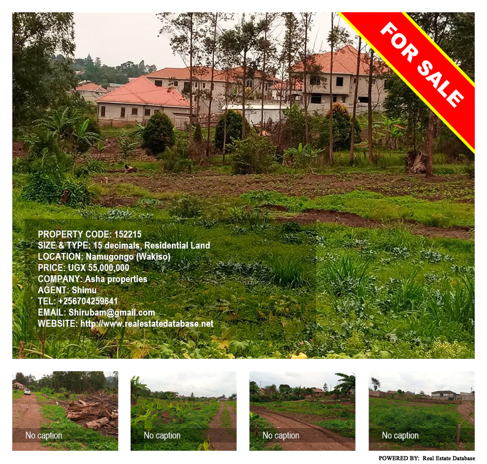 Residential Land  for sale in Namugongo Wakiso Uganda, code: 152215