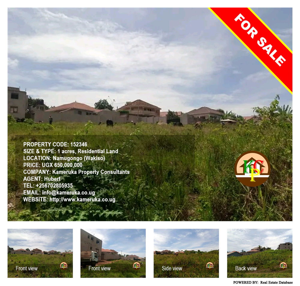 Residential Land  for sale in Namugongo Wakiso Uganda, code: 152346