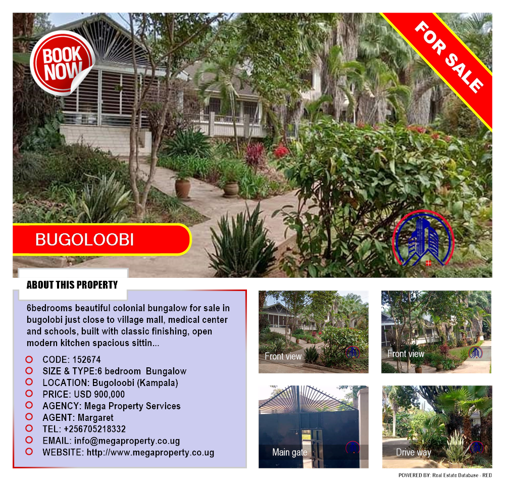 6 bedroom Bungalow  for sale in Bugoloobi Kampala Uganda, code: 152674
