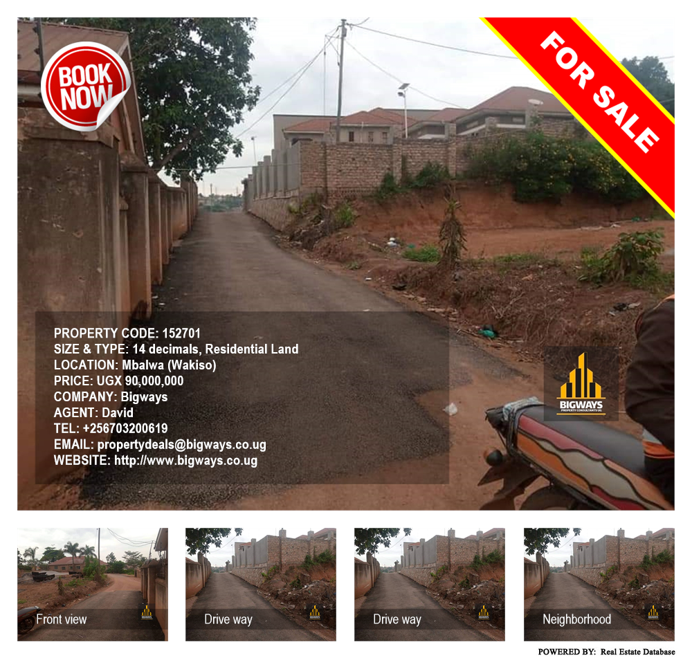 Residential Land  for sale in Mbalwa Wakiso Uganda, code: 152701