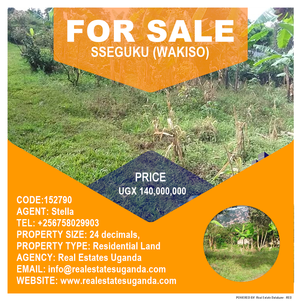 Residential Land  for sale in Seguku Wakiso Uganda, code: 152790
