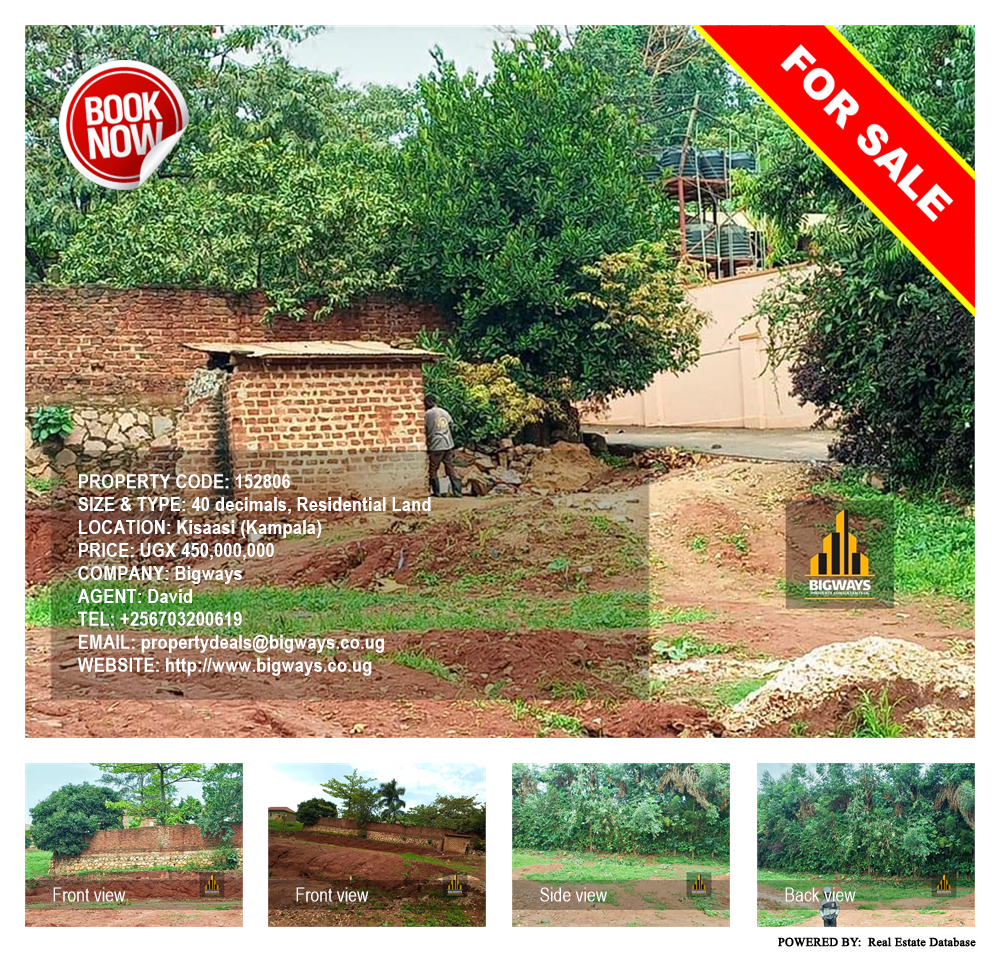 Residential Land  for sale in Kisaasi Kampala Uganda, code: 152806