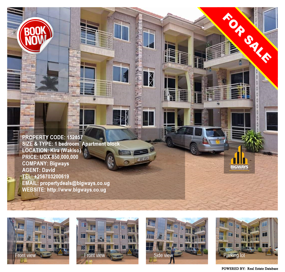1 bedroom Apartment block  for sale in Kira Wakiso Uganda, code: 152857