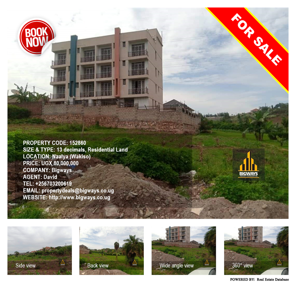 Residential Land  for sale in Naalya Wakiso Uganda, code: 152860