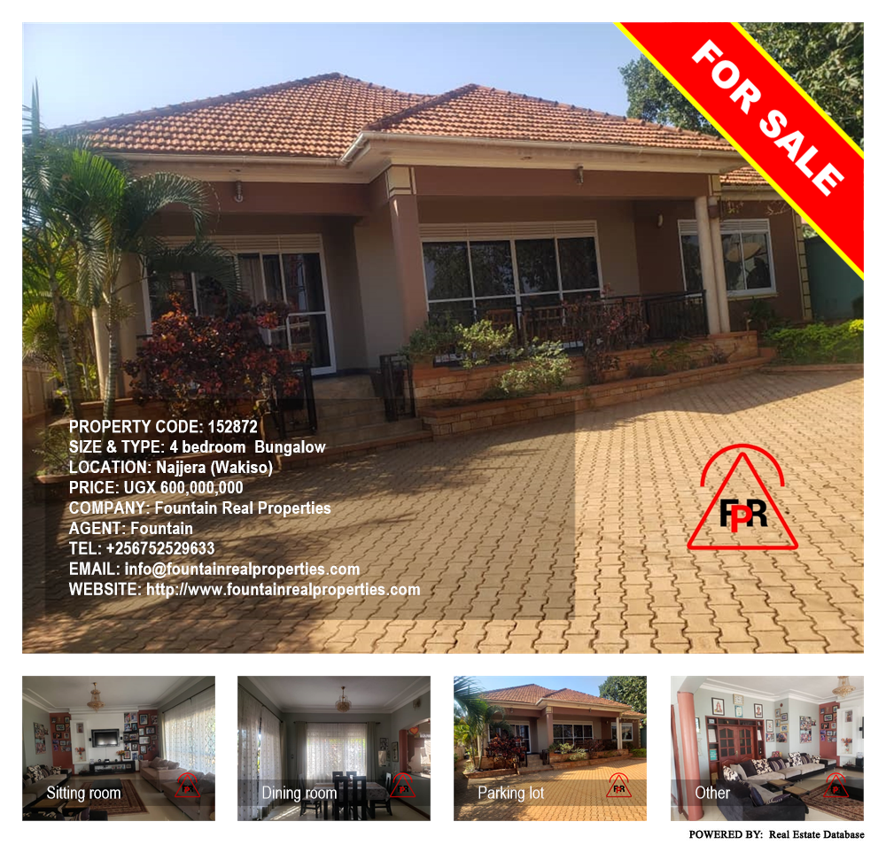 4 bedroom Bungalow  for sale in Najjera Wakiso Uganda, code: 152872