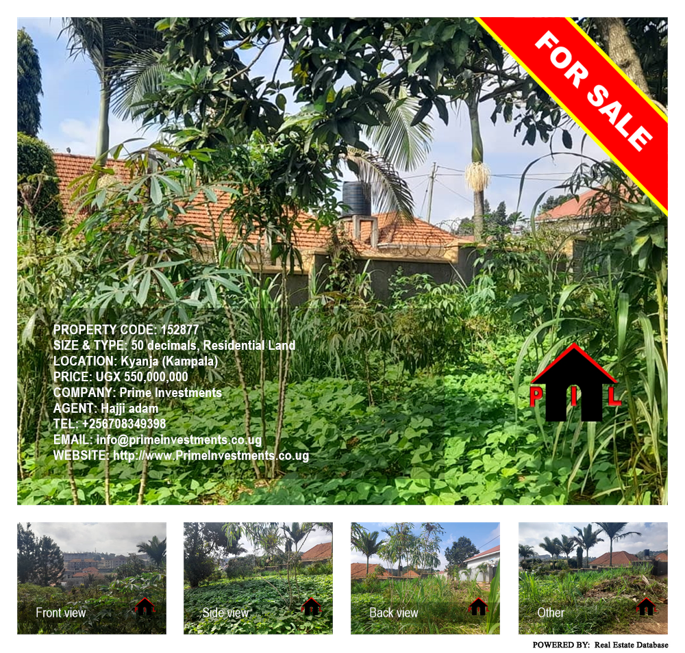 Residential Land  for sale in Kyanja Kampala Uganda, code: 152877