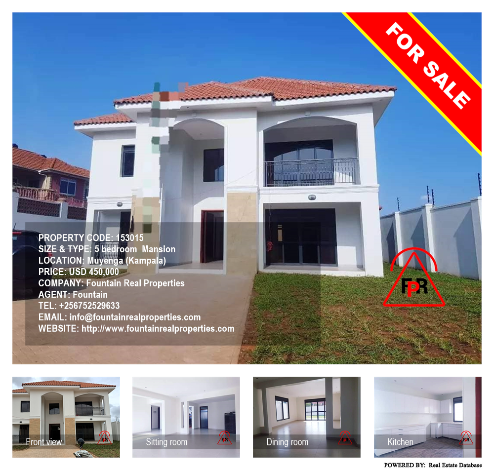 5 bedroom Mansion  for sale in Muyenga Kampala Uganda, code: 153015