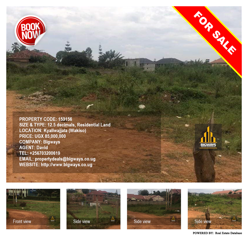 Residential Land  for sale in Kyaliwajjala Wakiso Uganda, code: 153156