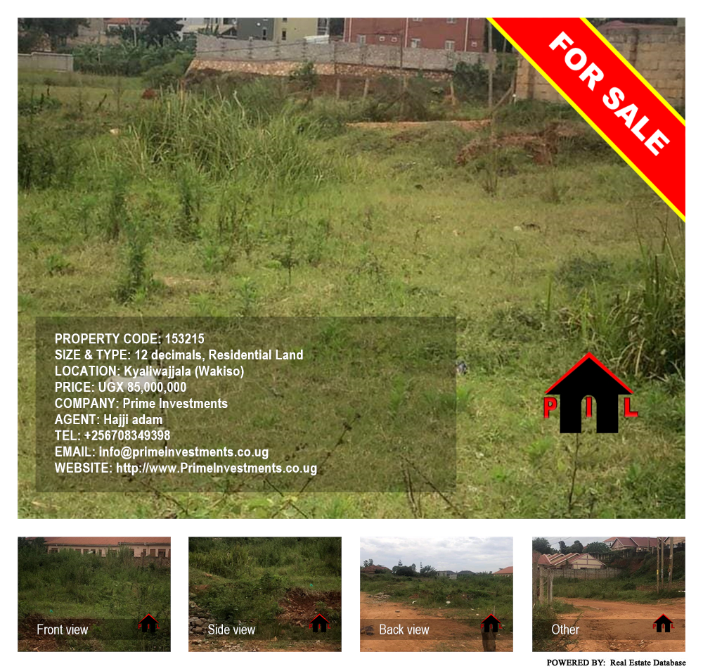 Residential Land  for sale in Kyaliwajjala Wakiso Uganda, code: 153215