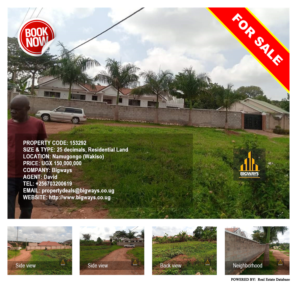 Residential Land  for sale in Namugongo Wakiso Uganda, code: 153292