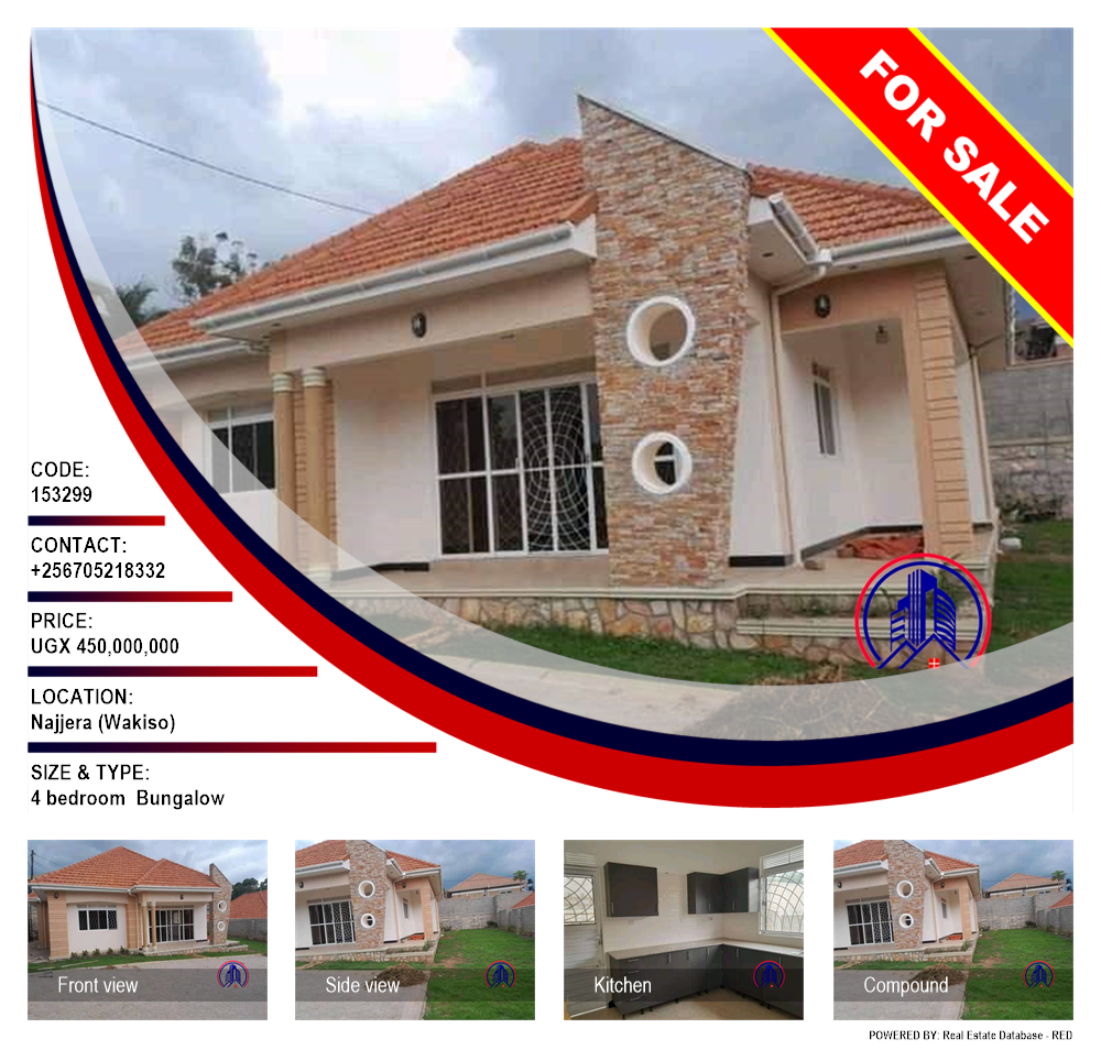 4 bedroom Bungalow  for sale in Najjera Wakiso Uganda, code: 153299