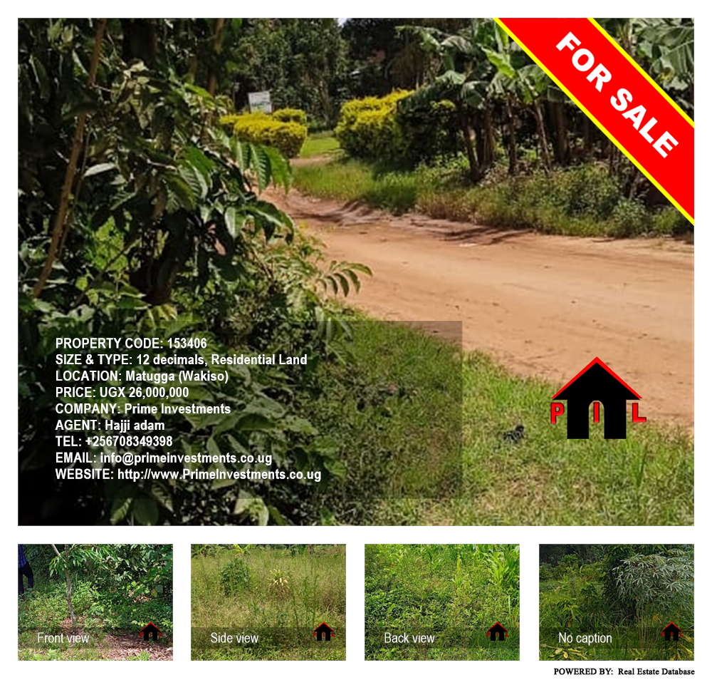 Residential Land  for sale in Matugga Wakiso Uganda, code: 153406