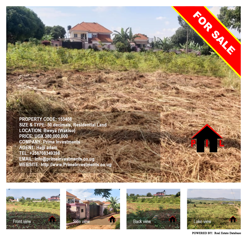 Residential Land  for sale in Bweya Wakiso Uganda, code: 153408