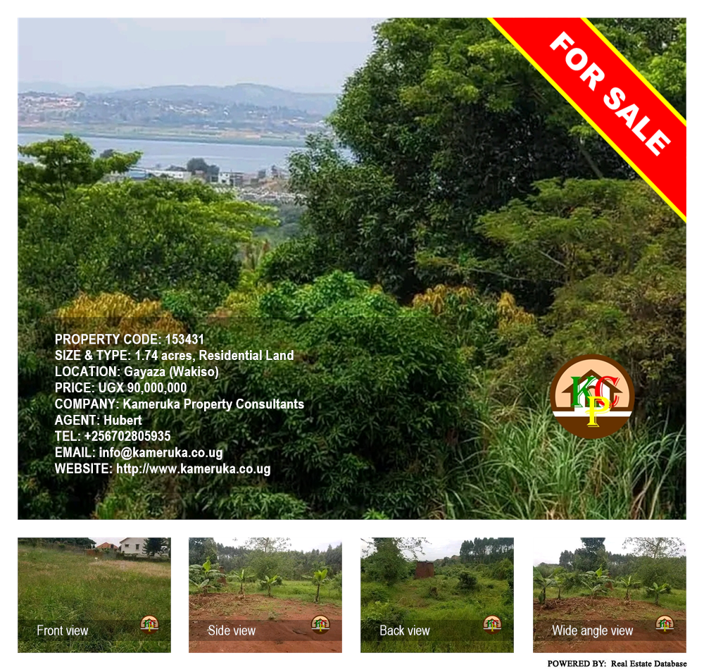 Residential Land  for sale in Gayaza Wakiso Uganda, code: 153431