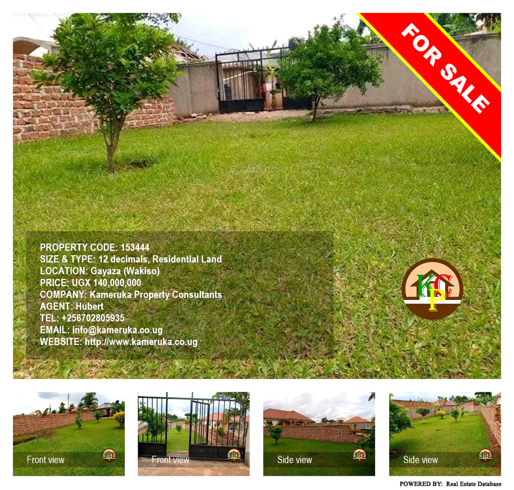 Residential Land  for sale in Gayaza Wakiso Uganda, code: 153444