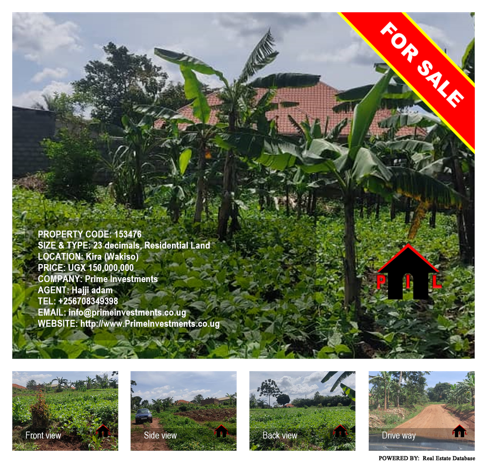 Residential Land  for sale in Kira Wakiso Uganda, code: 153476