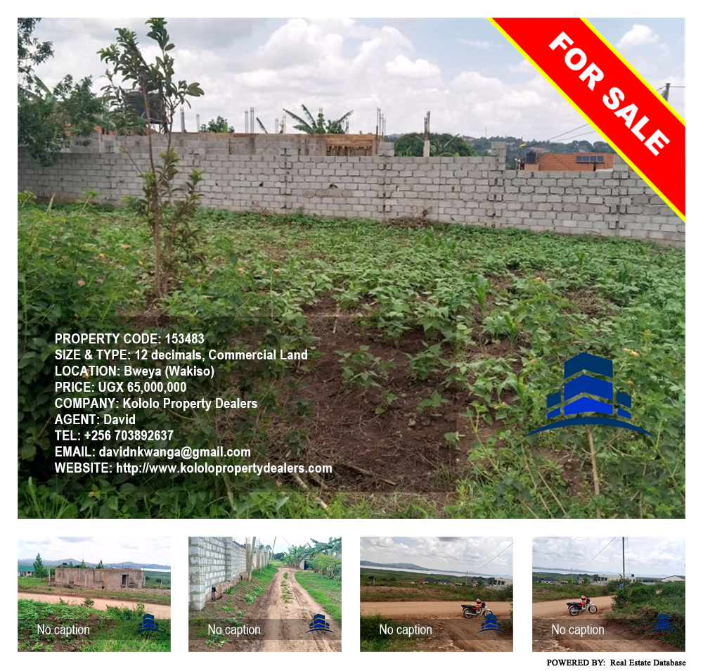 Commercial Land  for sale in Bweya Wakiso Uganda, code: 153483