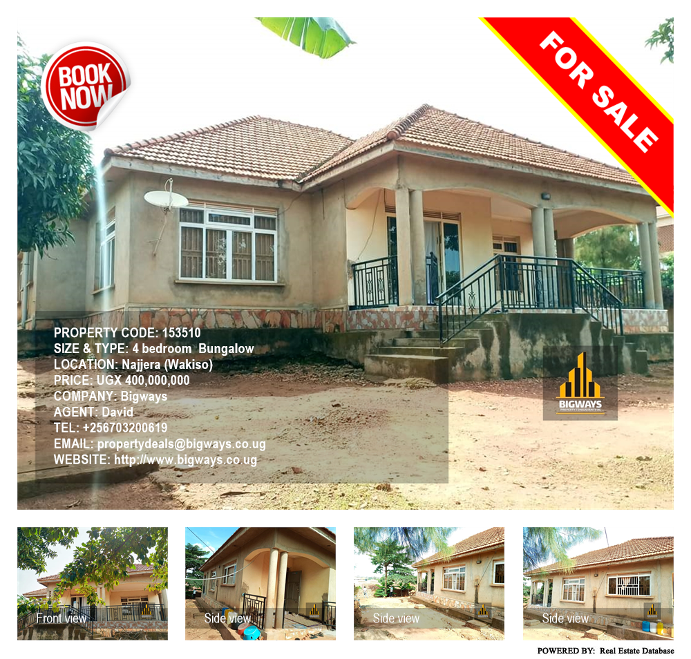 4 bedroom Bungalow  for sale in Najjera Wakiso Uganda, code: 153510