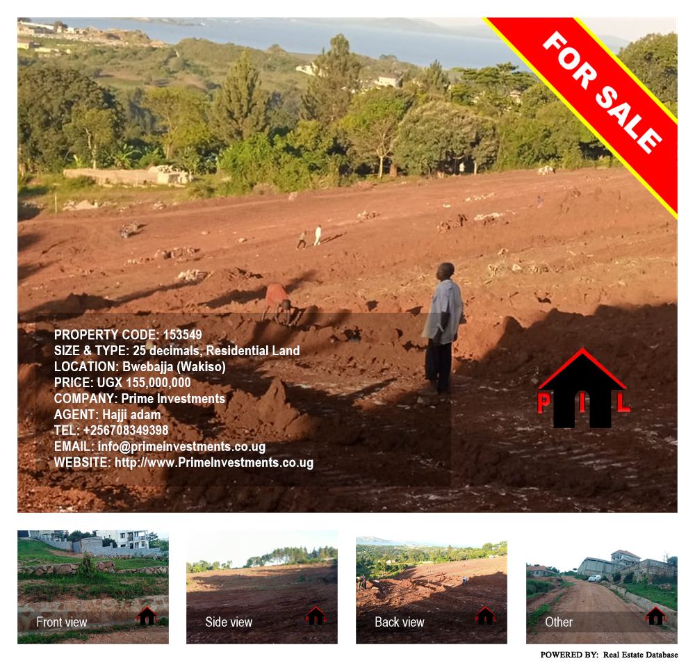 Residential Land  for sale in Bwebajja Wakiso Uganda, code: 153549