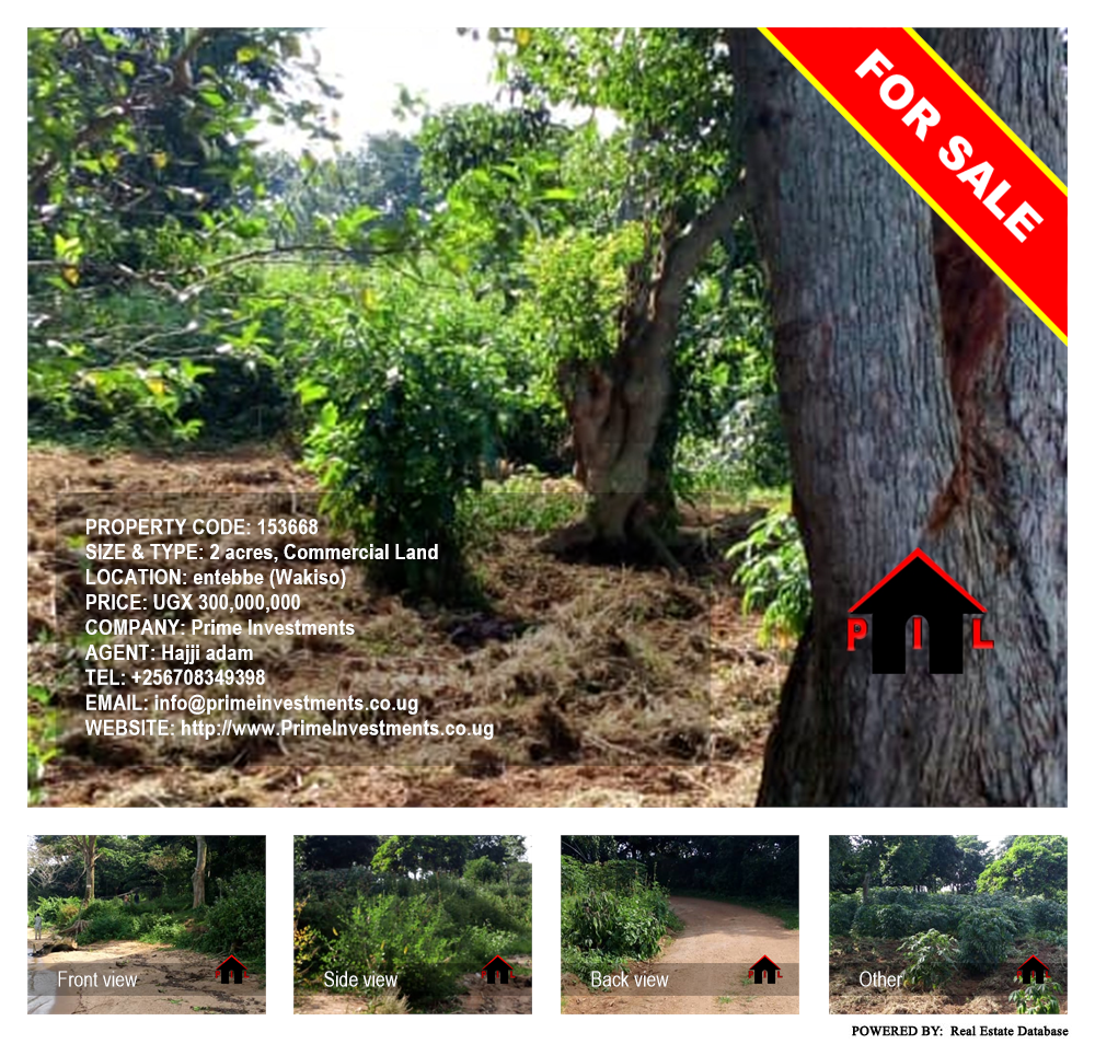 Commercial Land  for sale in Entebbe Wakiso Uganda, code: 153668