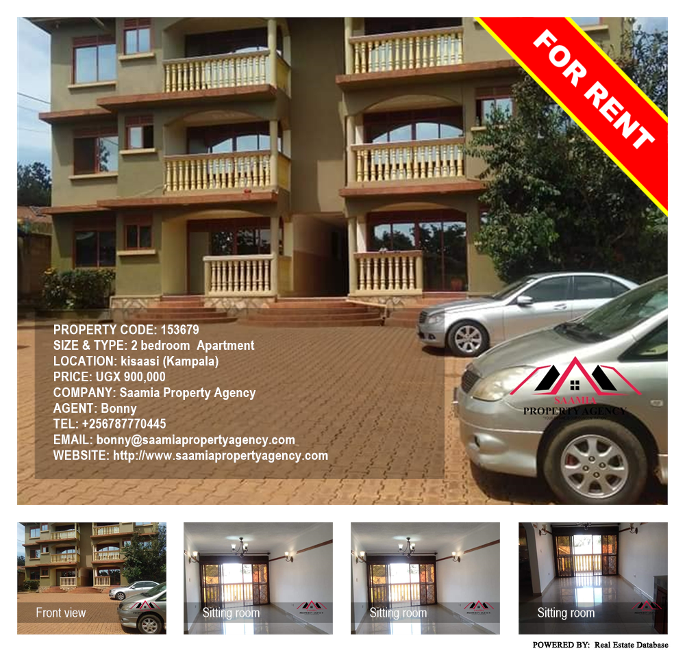 2 bedroom Apartment  for rent in Kisaasi Kampala Uganda, code: 153679