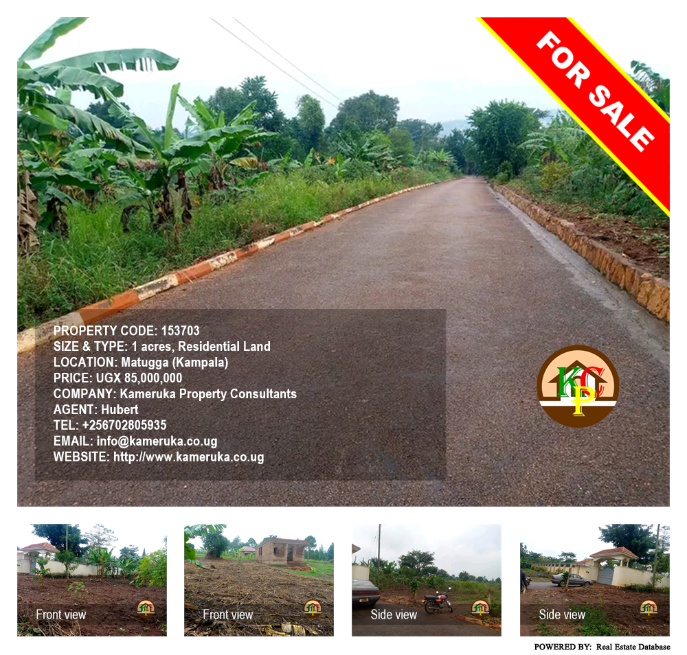 Residential Land  for sale in Matugga Kampala Uganda, code: 153703